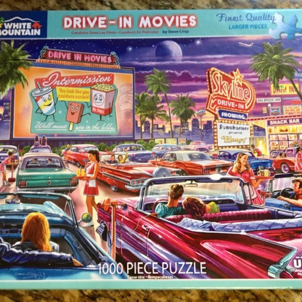 White Mountain Puzzle 1000 Drive-In Movies
